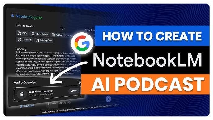 Biến Tài Liệu Thành Podcast AI Đa Ngôn Ngữ Trong Tích Tắc với NotebookLM