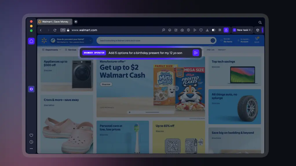 Opera tiết lộ một tác nhân AI chạy tự nhiên trong trình duyệt