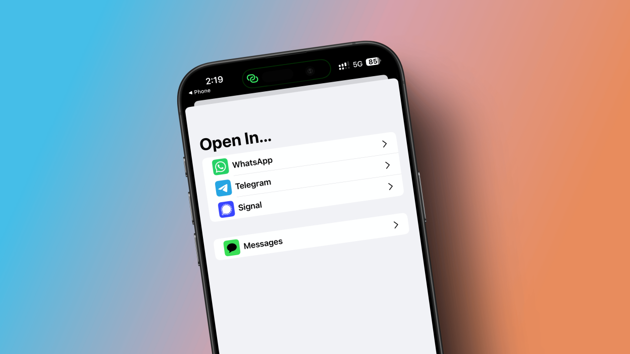 Cách Đặt Ứng Dụng Nhắn Tin Mặc Định Trên iPhone Là Signal, WhatsApp