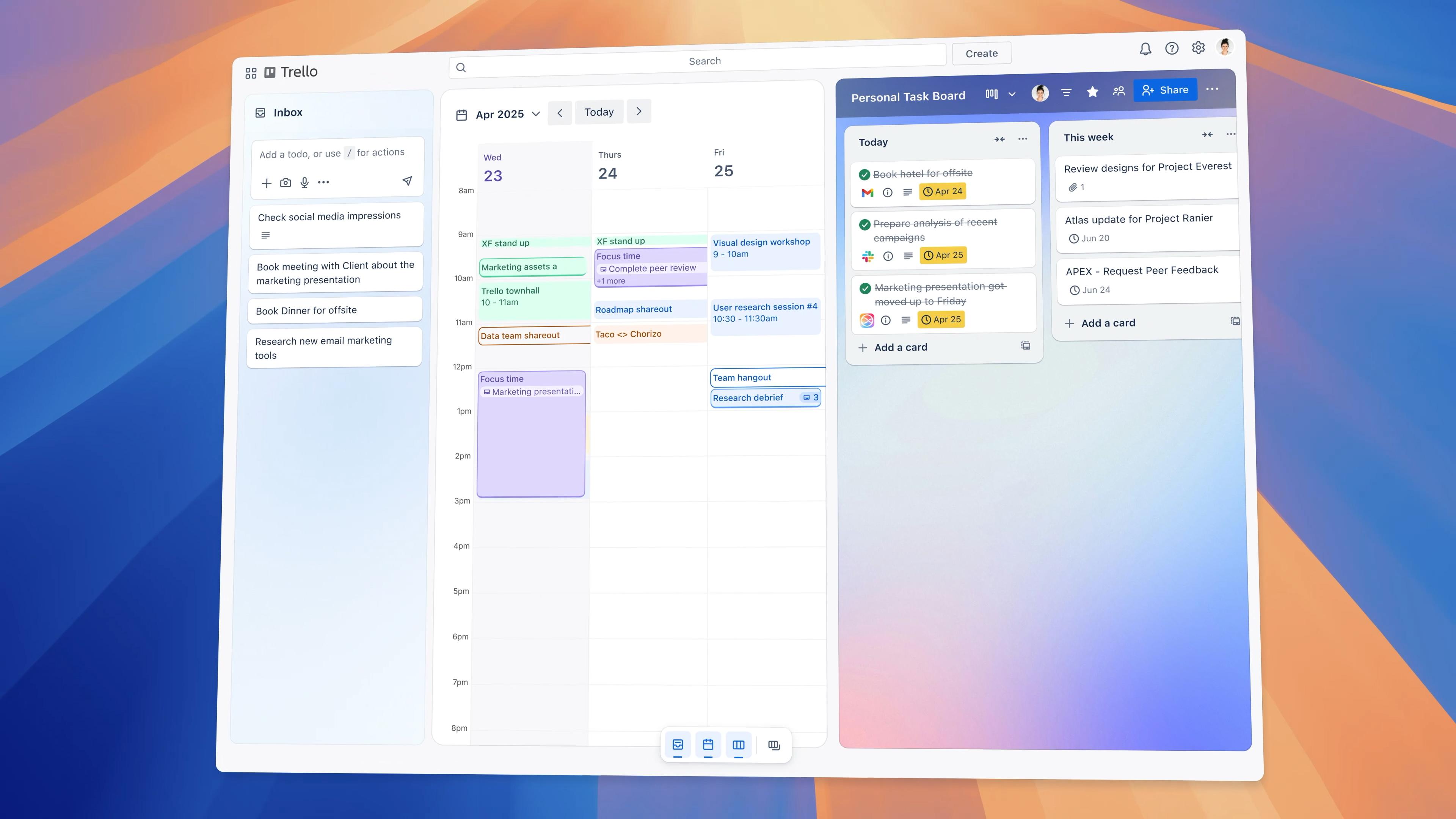 Bản cập nhật mới của Trello có hộp thư đến, lịch và tổ chức AI
