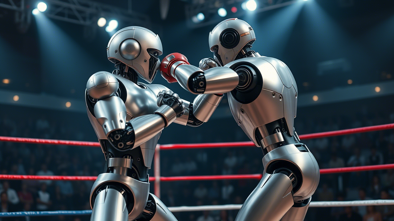 Robot Hình Người Đang Đấu Võ Trực Tiếp Trên Livestream! (MMA AI)